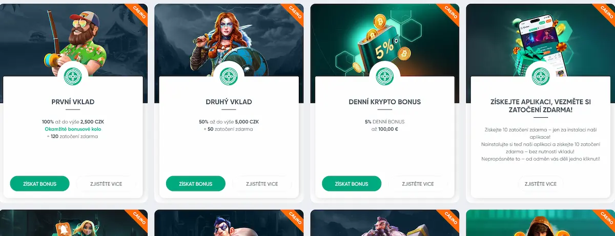 Přehled bonusové nabídky Ivibet Casino - uvítací bonus a free spiny