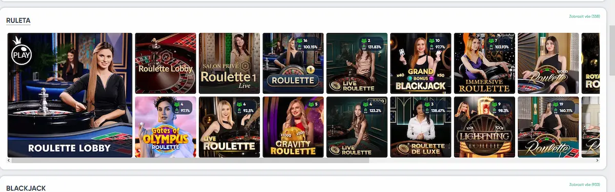 Živá ruleta Lightning Roulette v Ivibet Casino